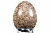 Polished Bird's Eye Jasper (Rhyolite) Egg - Arizona #308740-1